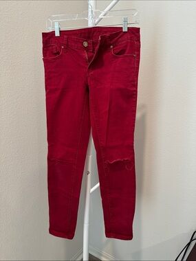 Buffalo David Bitton Women’s Burgundy Skinny Jeans